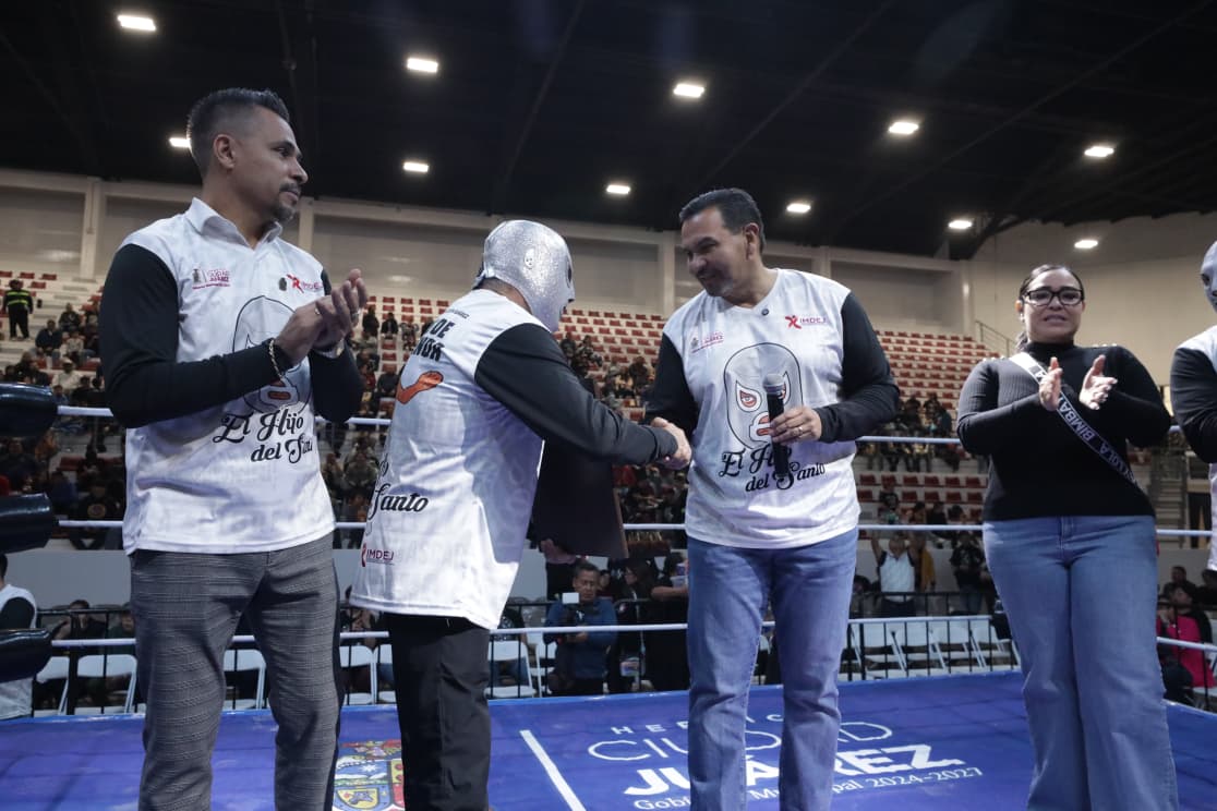 Reinauguran el Gimnasio Josué Neri Santos con la despedida del Hijo del Santo