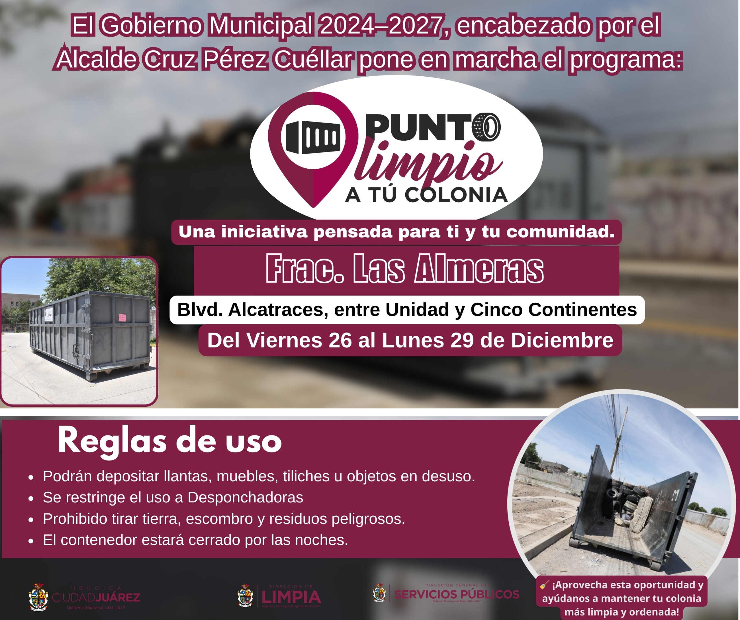 Nuevos Puntos Limpios acercan el manejo responsable de residuos a más colonias