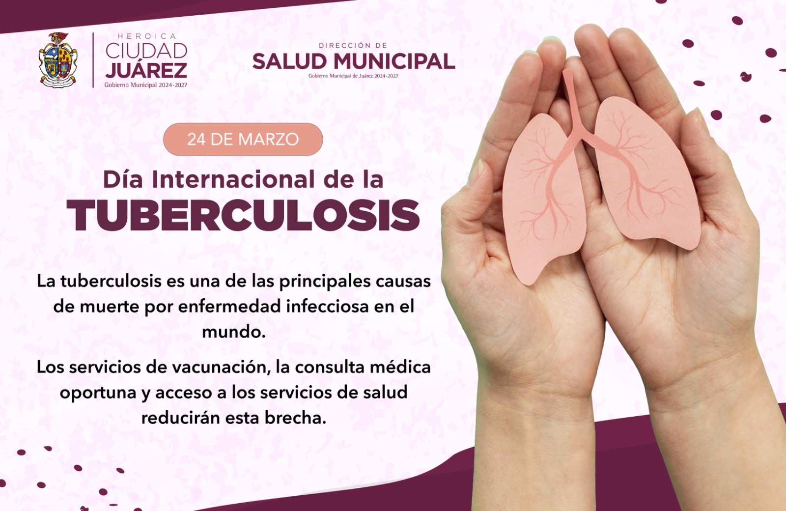 ¡No bajemos la guardia! Salud Municipal llama a reforzar la prevención contra la tuberculosis en la frontera