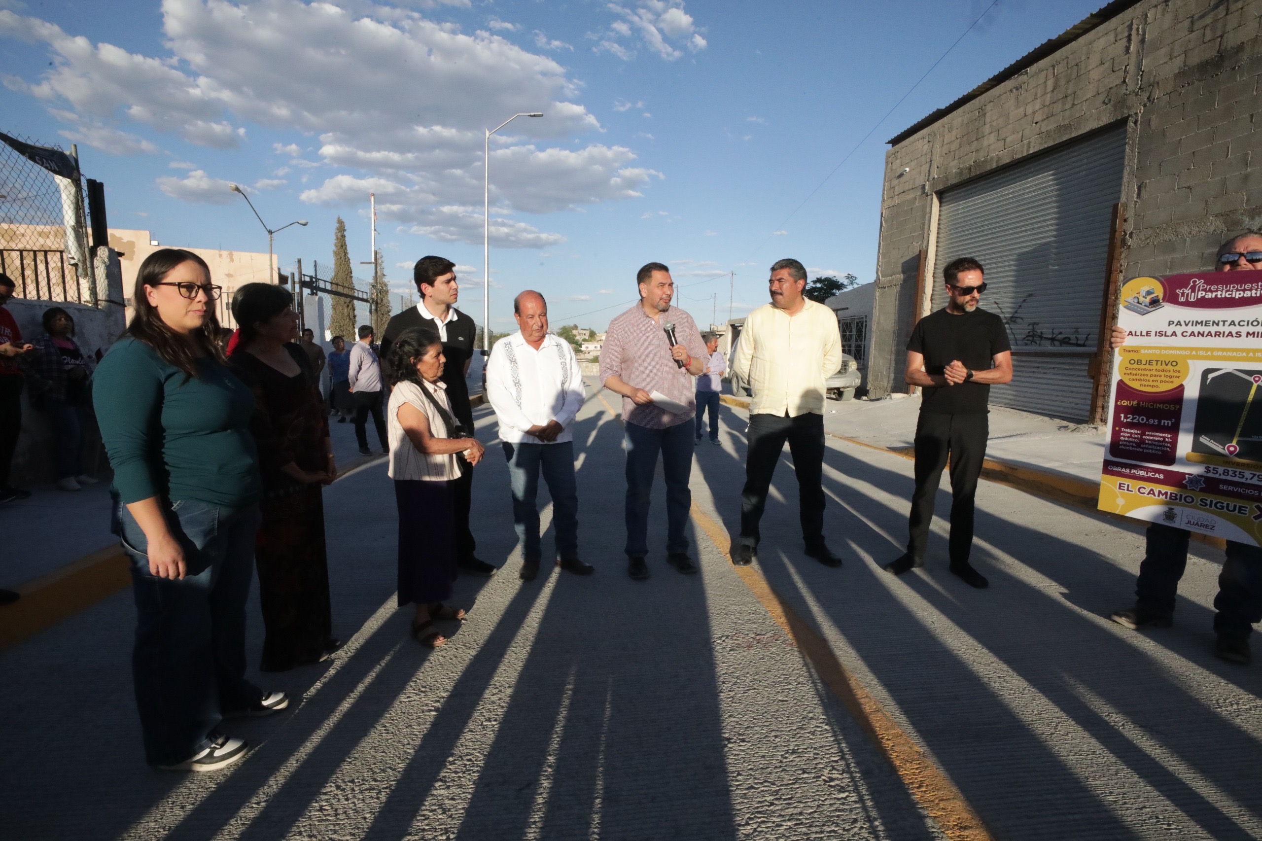 ¡Vecinos al mando! Transforman las calles Isla Canarias y Miravalles con obra millonaria de Presupuesto Participativo