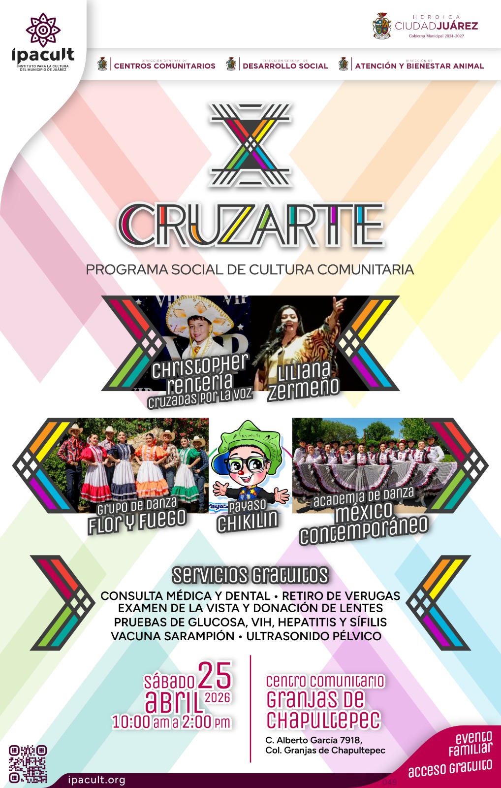 ¡Arte, salud y diversión en un solo lugar! Anuncian el gran festival "Cruzarte" en Granjas de Chapultepec
